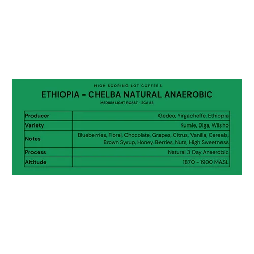 Ethiopia - Chelba Natural Anaerobic