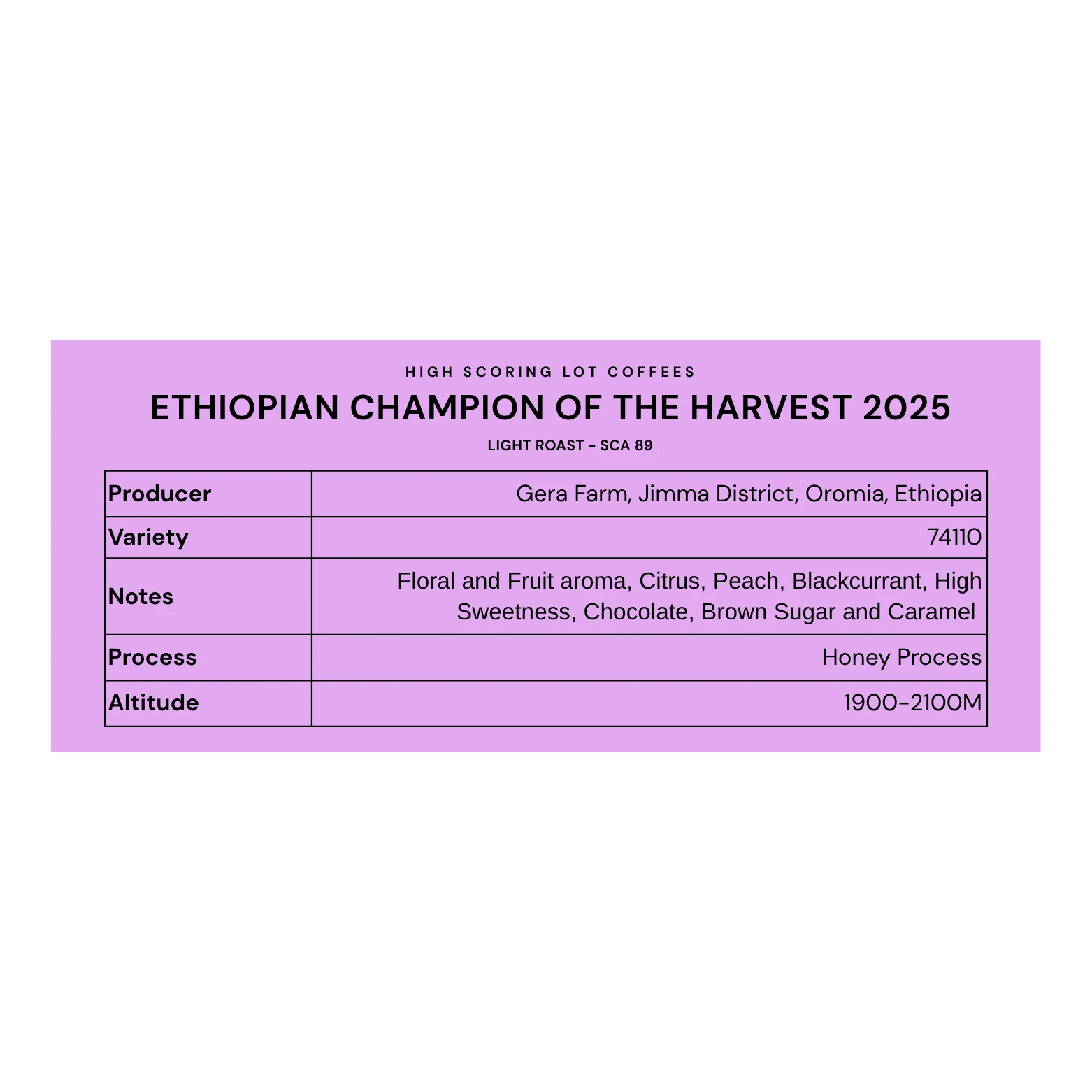 Ethiopian Champion of the Harvest 2025